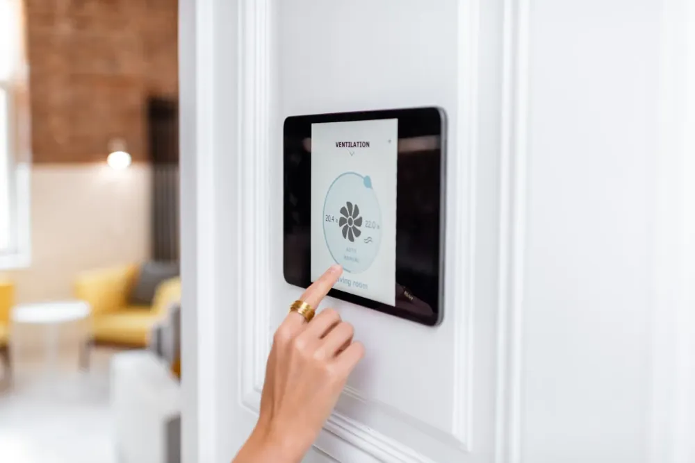 ventilation a partir d'une tablette